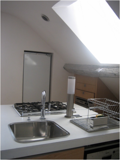 attic apartment, paris